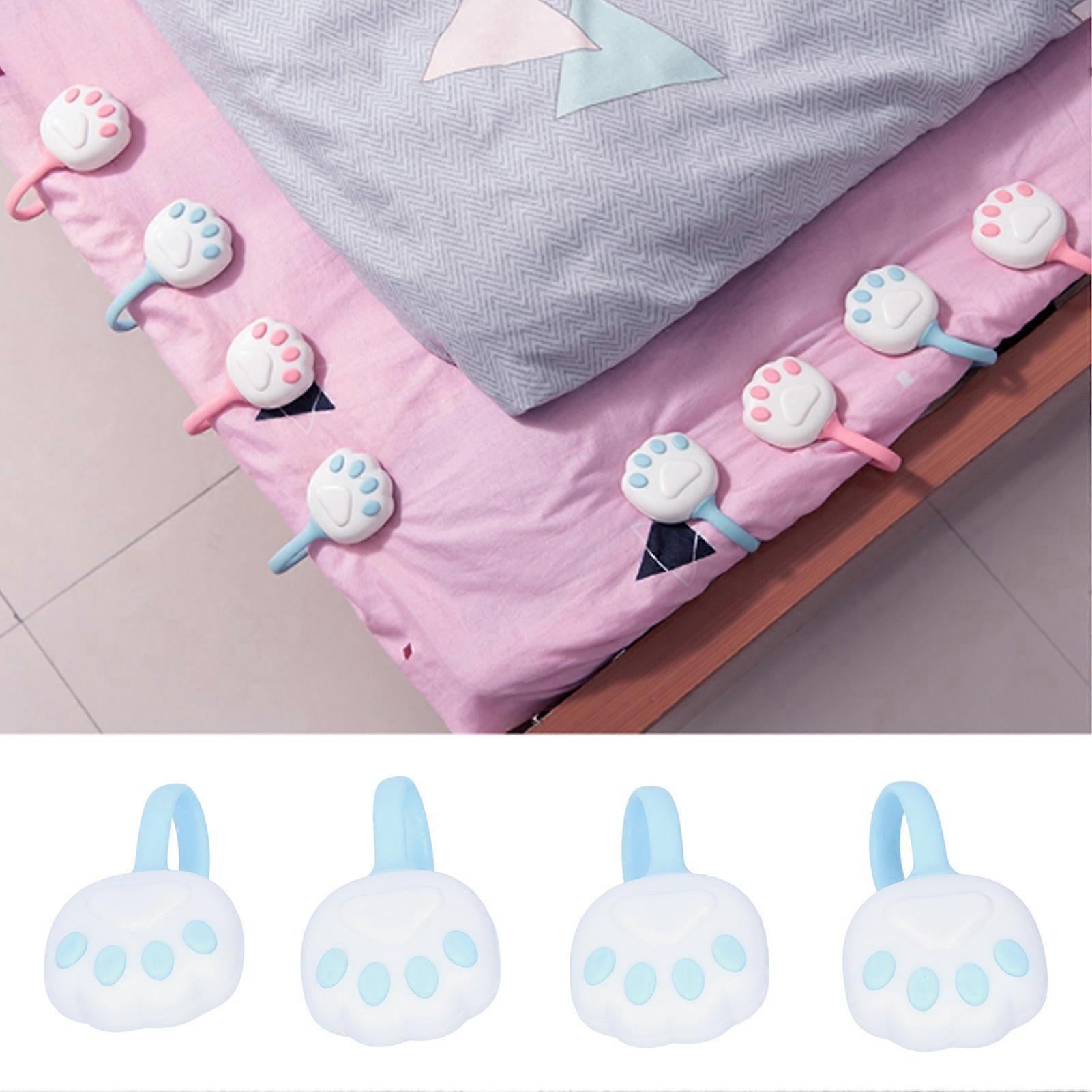 4-in-1 Bed Sheet Clips, Quilt Buckle Holders, Non-Slip Fasteners V1263-JX-3924