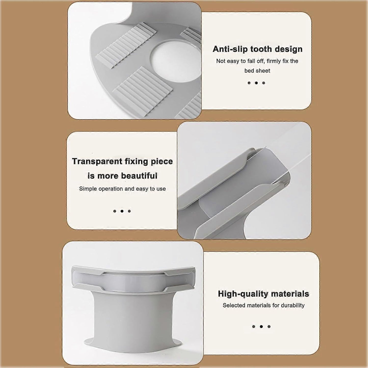 4PCS Non-Slip Sheet Holders, Fits Most Sizes, Keeps Sheets Secure V1263-JX-3927