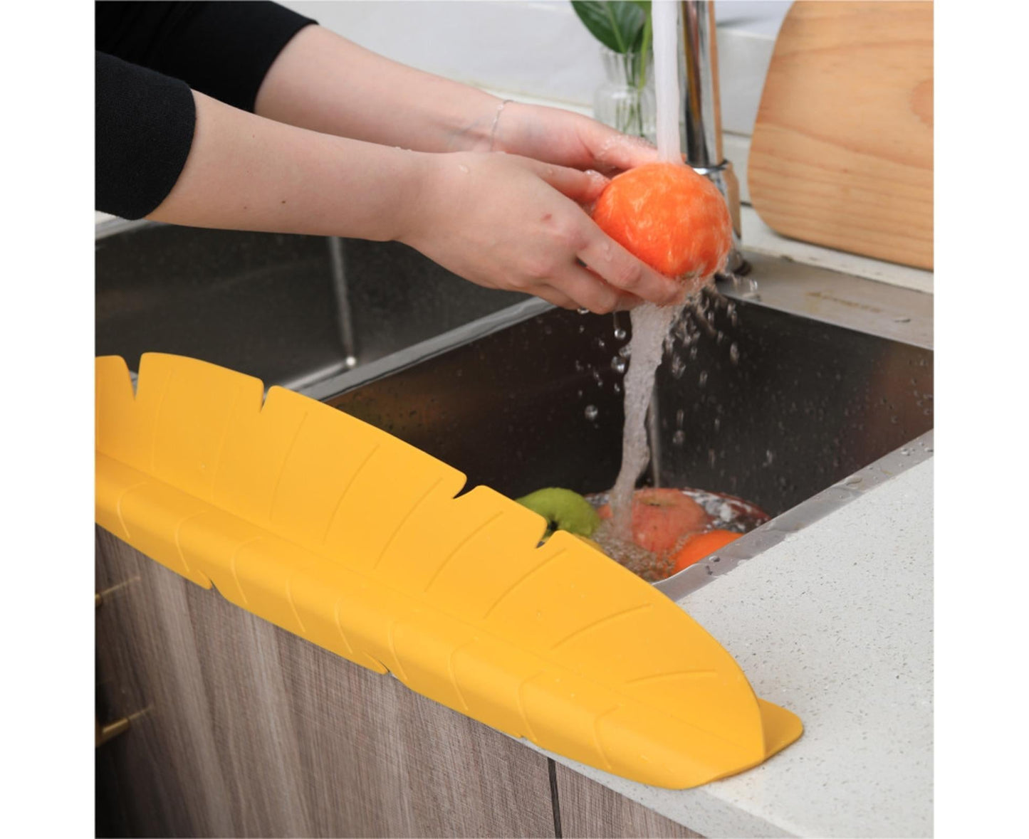 Sink Splash Guard TPR Island Sink Splash Guard-Yellow V1263-JX-393