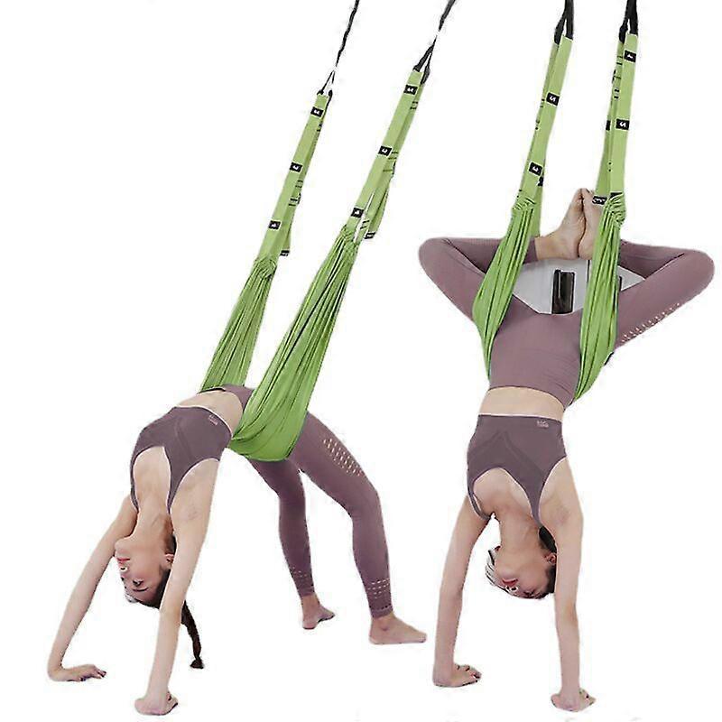 Green Aerial Yoga Strap Anti-Gravity Hammock for Inversion & Flexibility V1263-JX-3935