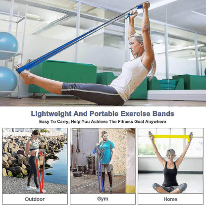Yoga Resistance Band Set for Stretching & Home Fitness V1263-JX-3936