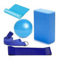 5pc Yoga Set - Yoga Ball, Block, Elastic Band, Stretch Band, Belt V1263-JX-3937