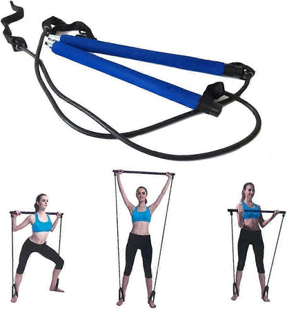 Pilates Bar Kit with Resistance Bands for Home Yoga & Gym Workout V1263-JX-3940