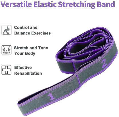 9-Loop Yoga Stretch Strap for Flexibility & Exercise V1263-JX-3941