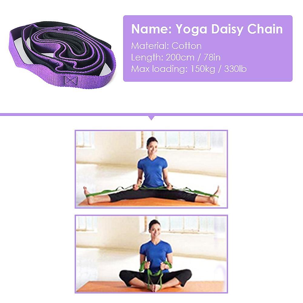 Nonelastic Multi-Loop Yoga Daisy Chain for Dance & Pilates V1263-JX-3950