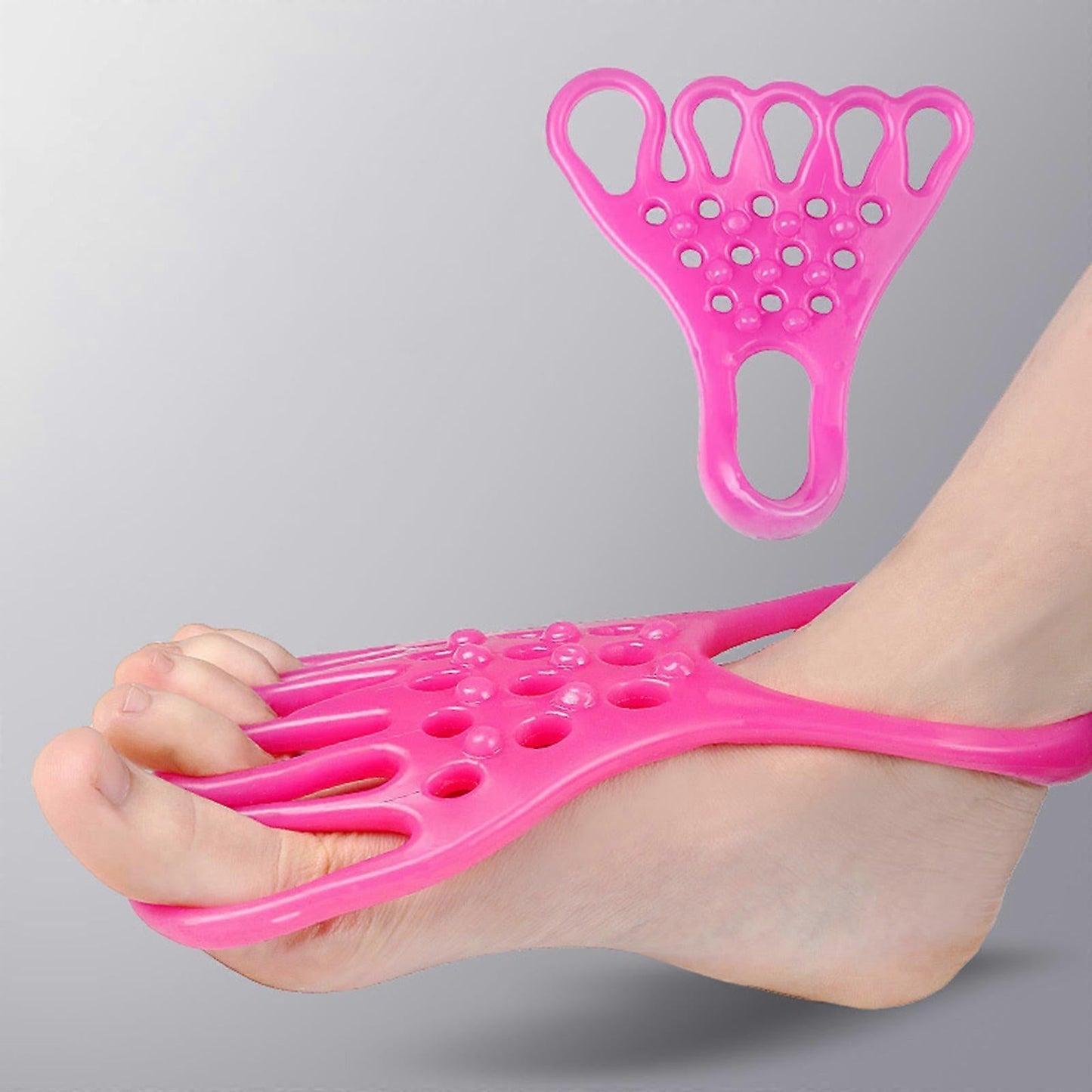 Pink Yoga Leg Flexibility Stretch Strap for Home Gym V1263-JX-3956