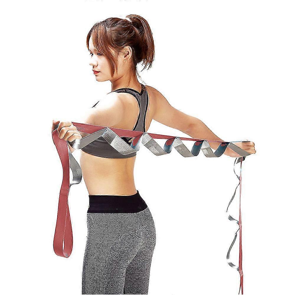 Multi-Loop Nonelastic Yoga Strap for Therapy & Pilates V1263-JX-3969