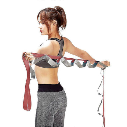 Multi-Loop Nonelastic Yoga Strap for Therapy & Pilates V1263-JX-3969