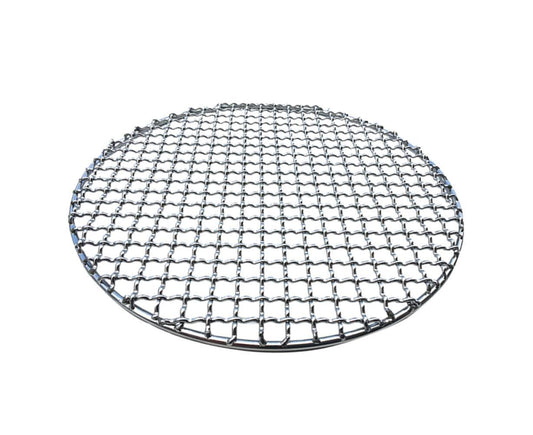 Round Stainless Steel BBQ Grill Roast Mesh Net Non-stick Barbecue Baking Pan-20cm V1263-JX-397