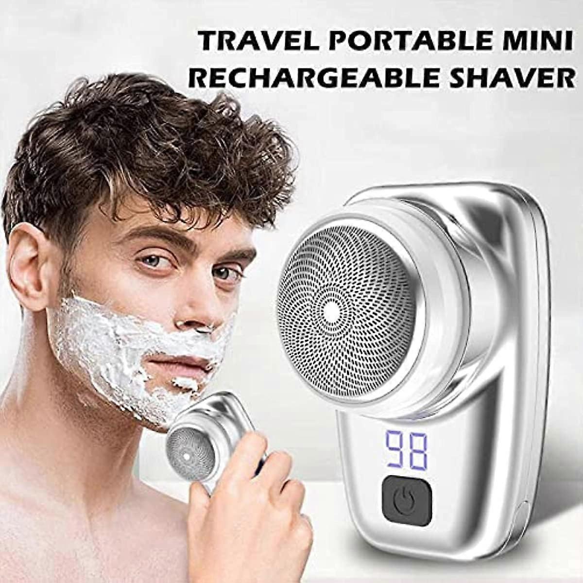 Mini Electric Shaver for Men, Portable Rechargeable Beard Razor V1263-JX-3978