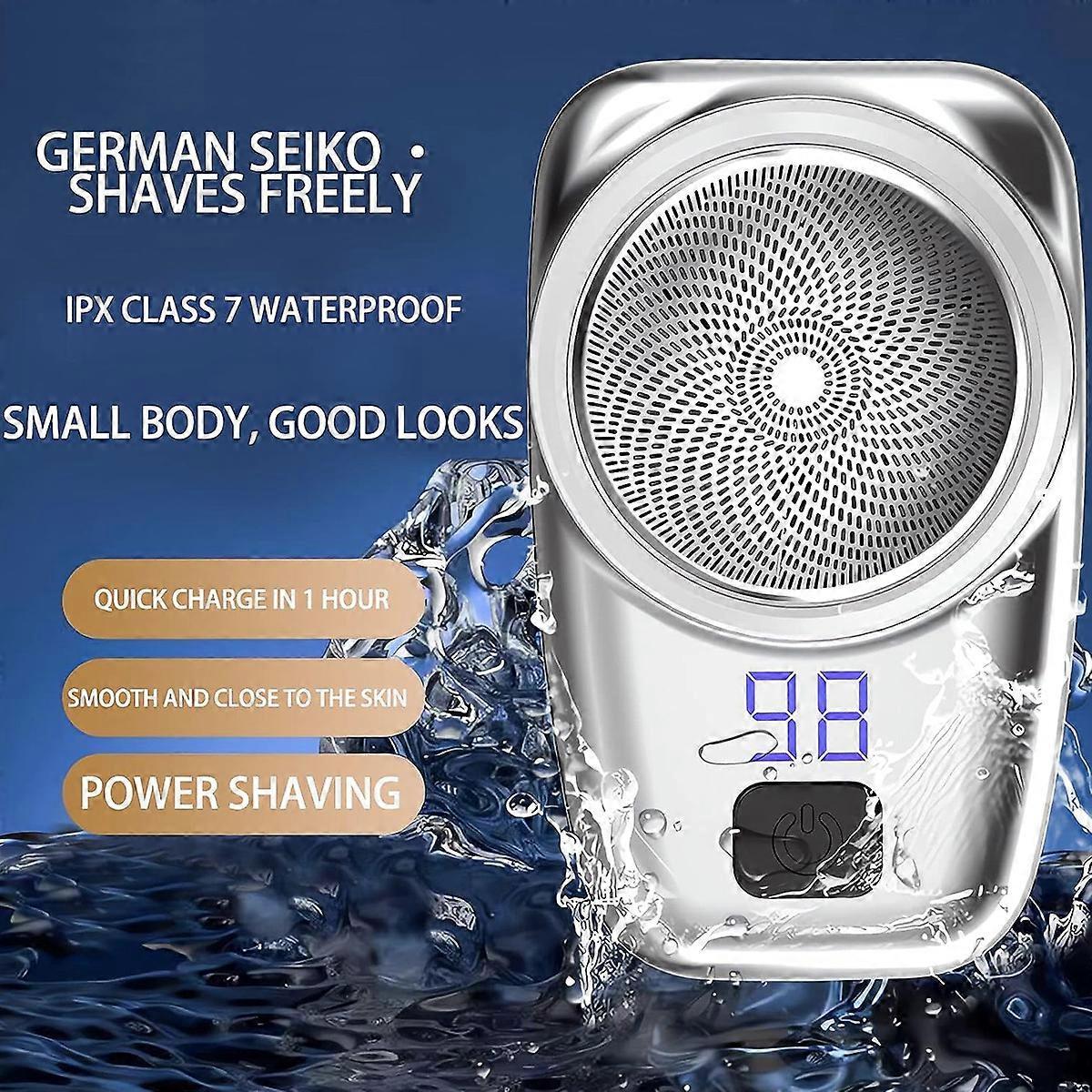 Mini Electric Shaver for Men, Portable Rechargeable Beard Razor V1263-JX-3978