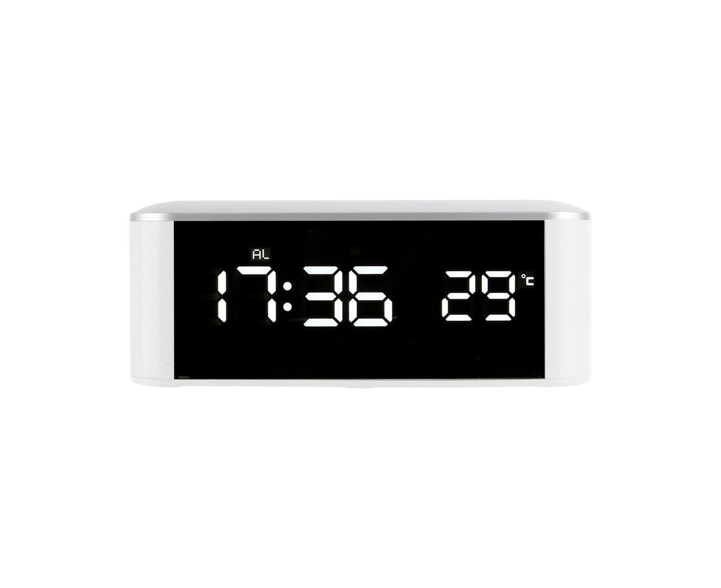 Digital Alarm Clock Precise 12/24 Hour Temperature Display Large Screen Smart LED Clock Bedside Digital Alarm V1263-JX-398