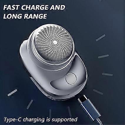Powerful Mini Electric Shaver, Rechargeable USB Beard Razor for Men V1263-JX-3984