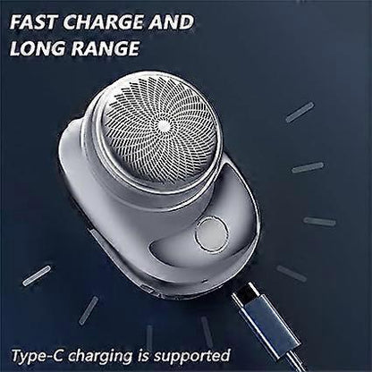 Powerful Mini Electric Shaver, Rechargeable USB Beard Razor for Men V1263-JX-3984