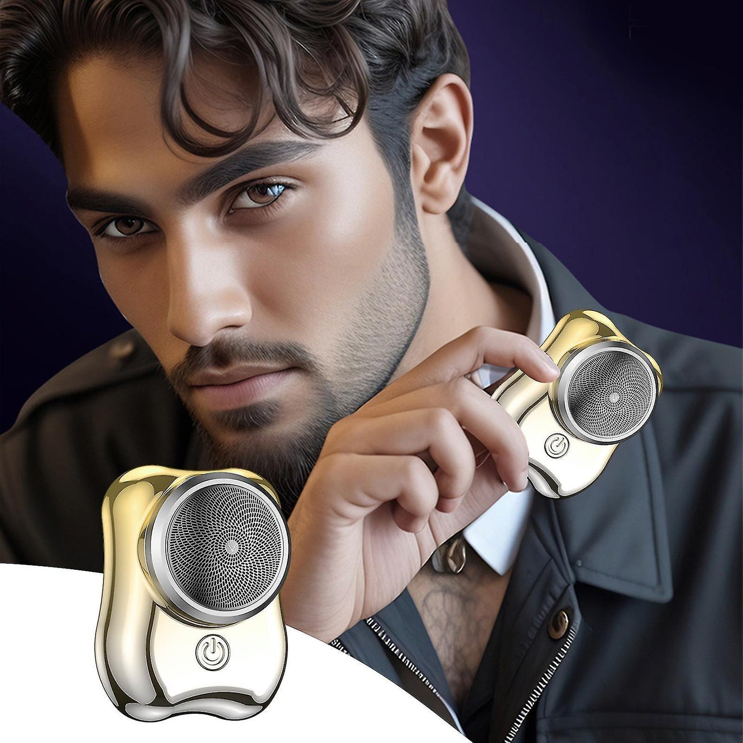 USB Mini Electric Shaver for Men, Portable Razor for Travel & Family V1263-JX-3987