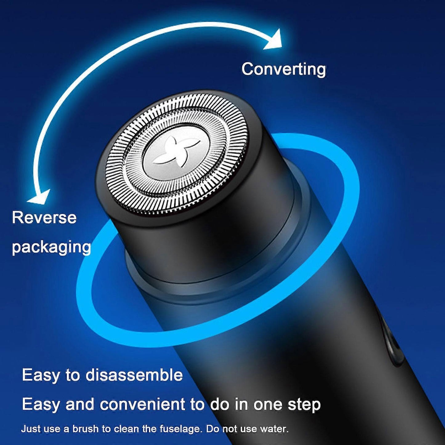 Mini Portable Electric Shaver, USB Rechargeable Beard Razor for Men V1263-JX-3988