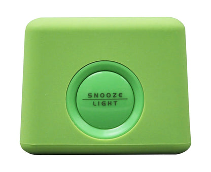 Digital Clock Shock-proof Snooze Function Silicon Cover Electrical LED Clock Household Supplies - Green V1263-JX-399