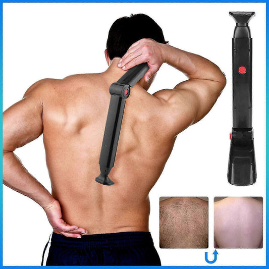 USB Rechargeable Back Shaver for Men, Double Blade Hair Remover V1263-JX-3993