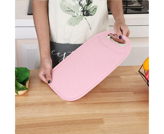 Chopping Block Food Grade Non-Slip 4 Colors Kitchen Cutting Board for Kitchen-Pink V1263-JX-400