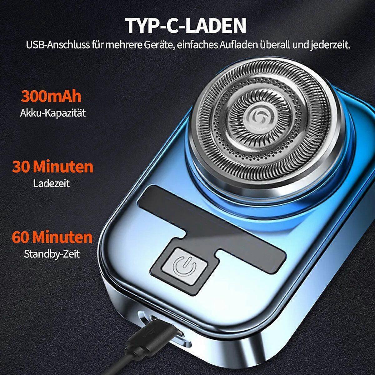 Men's Mini Electric Shaver, Portable Smooth Beard Razor V1263-JX-4003