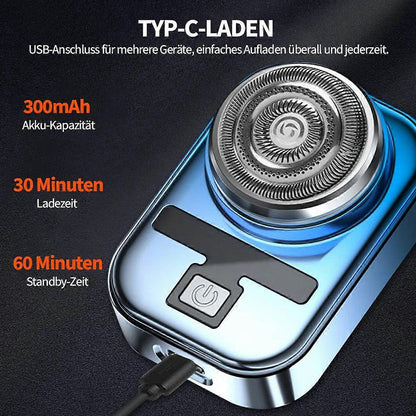 Men's Mini Electric Shaver, Portable Smooth Beard Razor V1263-JX-4003