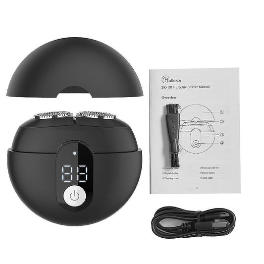 Silent Mini USB Shaver for Men, Compact Travel Beard Razor V1263-JX-4006