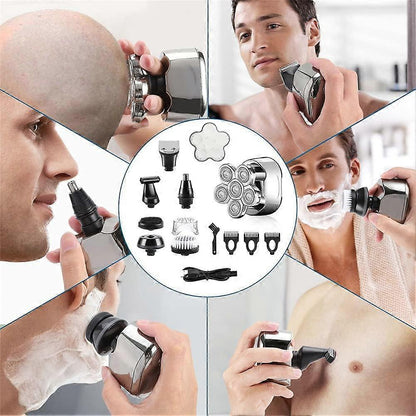 Waterproof USB Bald Head Shaver for Men, Rechargeable Rotary Razor V1263-JX-4019