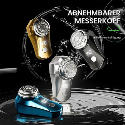Silver USB Electric Shaver for Men, Compact Beard Razor V1263-JX-4024