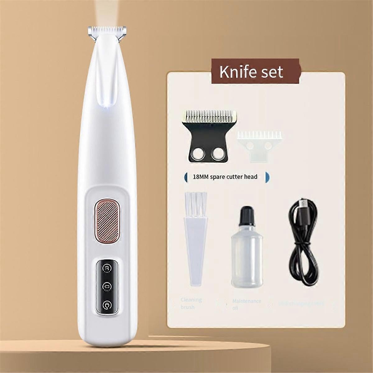 Cat Paw Hair Trimmer, Pet Foot Grooming Electric Shaver V1263-JX-4028