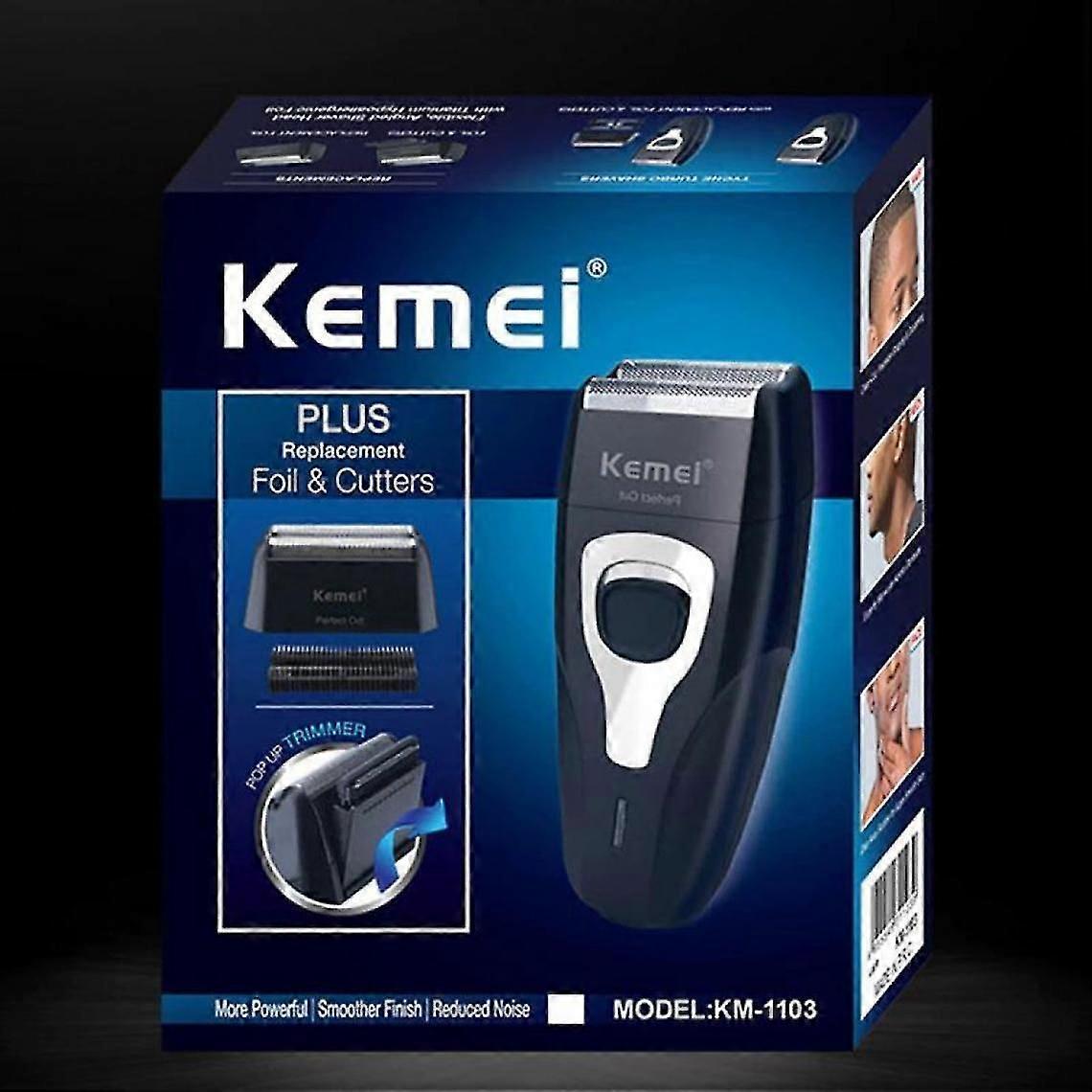 Heavy-Duty Rechargeable Shaver for Men, Face Care Grooming Razor, Black V1263-JX-4033