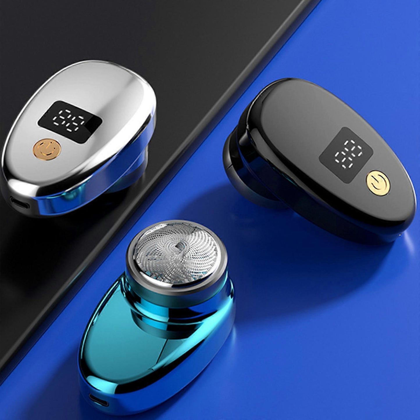 Mini USB Beard Shaver for Men, One-Button Use, Storm Series Portable Razor V1263-JX-4034