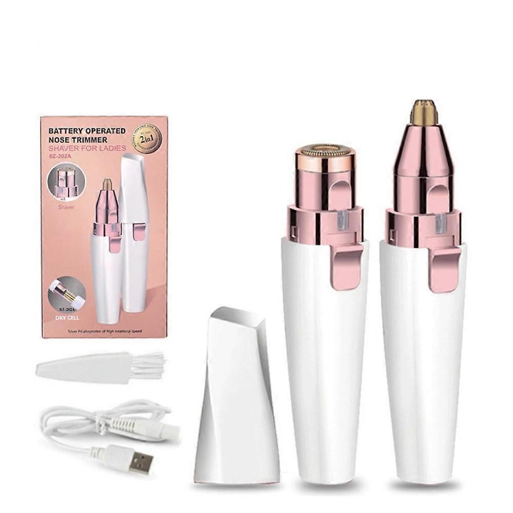 2-in-1 USB Eyebrow Shaver, Electric Facial Trimmer V1263-JX-4039