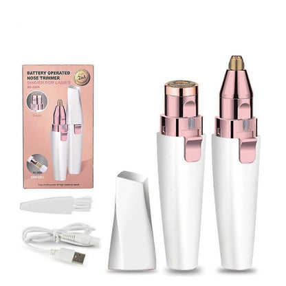 2-in-1 USB Eyebrow Shaver, Electric Facial Trimmer V1263-JX-4039