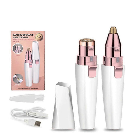 2-in-1 USB Eyebrow Shaver, Electric Facial Trimmer V1263-JX-4039