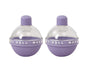 2Pcs Ice Cube Mold Reusable DIY Creative Light Bulb Shape Ice Ball Maker Household Supplies -Purple V1263-JX-404