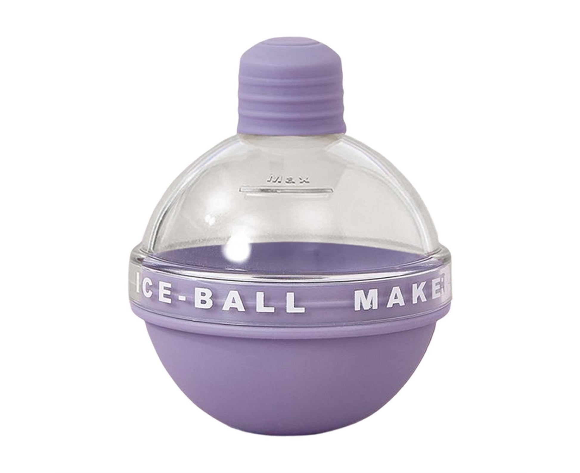 2Pcs Ice Cube Mold Reusable DIY Creative Light Bulb Shape Ice Ball Maker Household Supplies -Purple V1263-JX-404