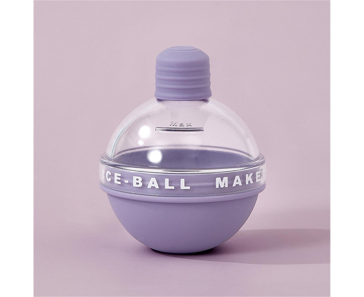 2Pcs Ice Cube Mold Reusable DIY Creative Light Bulb Shape Ice Ball Maker Household Supplies -Purple V1263-JX-404