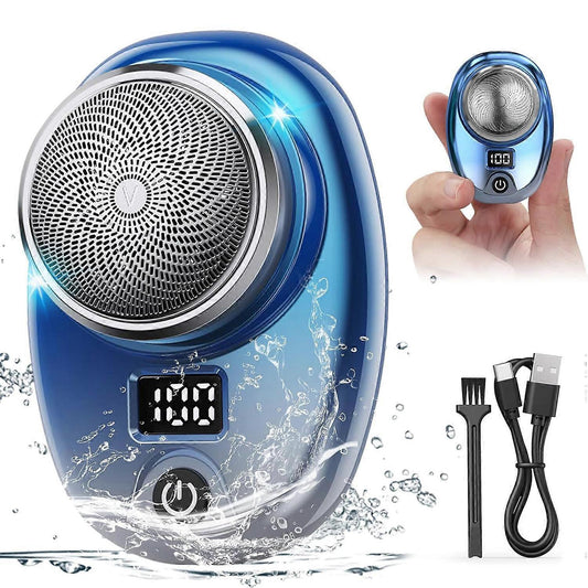 Waterproof USB Mini Beard Shaver, Rechargeable Travel Razor V1263-JX-4040