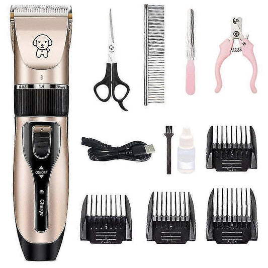 USB Dog Grooming Shaver Kit, Pet Electric Clipper for Cats & Dogs V1263-JX-4042