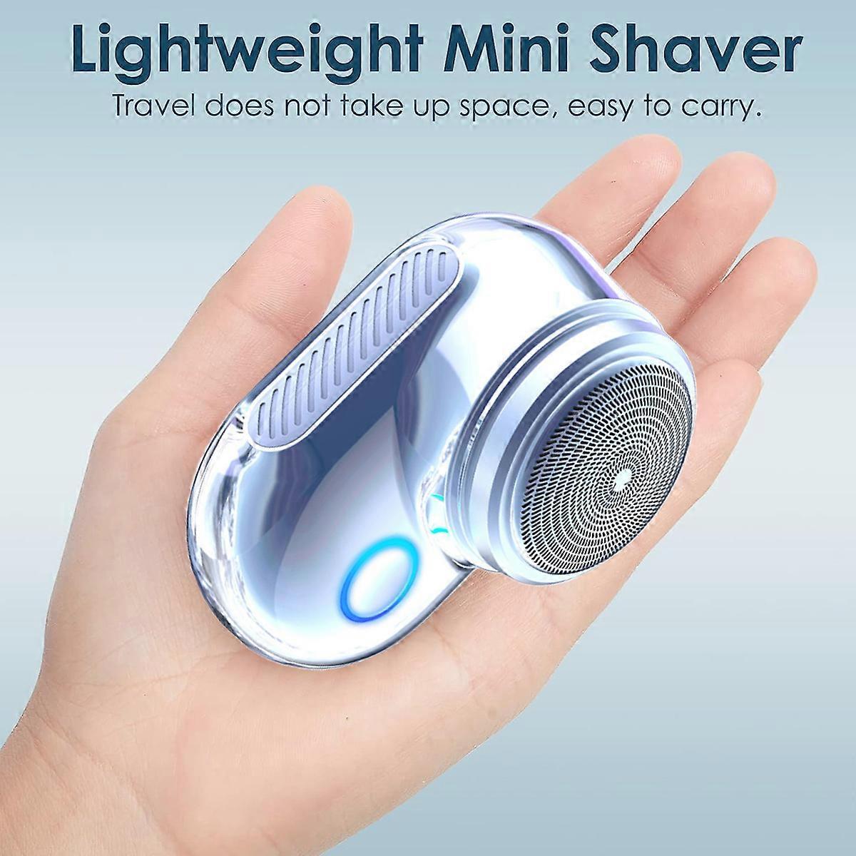 One-Button Mini USB Shaver for Men, Portable Electric Beard Razor V1263-JX-4044