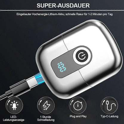 Mini Beard Shaver for Men, LED Display, Compact Series Razor V1263-JX-4046