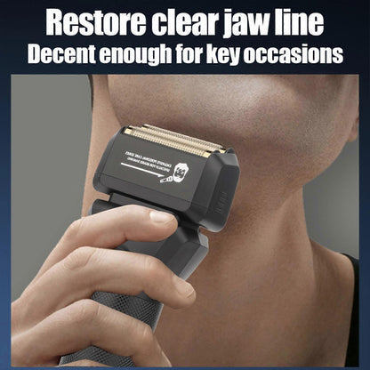 Foil Electric Shaver for Bald Men, Gold Cordless Barber Razor V1263-JX-4047
