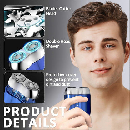 USB Portable Beard Shaver for Men, Mini Cordless Electric Razor V1263-JX-4050