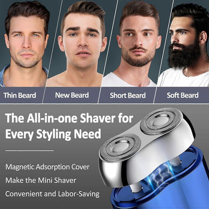 USB Portable Beard Shaver for Men, Mini Cordless Electric Razor V1263-JX-4050