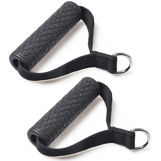 2pcs Rubber Cable Machine Grips, Resistance Band Handle Attachment for Home Gym V1263-JX-4052
