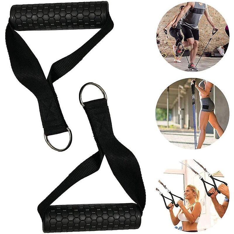 2pcs Rubber Cable Machine Grips, Resistance Band Handle Attachment for Home Gym V1263-JX-4052