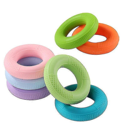 4-Pack Mesh Silicone Grip Circles, Rehab Gym Hand Strength Trainer, 50lb, Blue V1263-JX-4057