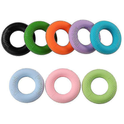 4-Pack Mesh Silicone Grip Circles, Rehab Gym Hand Strength Trainer, 50lb, Blue V1263-JX-4057
