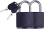 2pcs Mini Luggage Lock with Key - Travel Suitcase Locker Padlock (Black) V1263-JX-4059