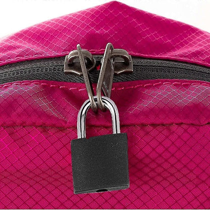 2pcs Mini Luggage Lock with Key - Travel Suitcase Locker Padlock (Black) V1263-JX-4059